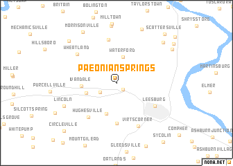 map of Paeonian Springs
