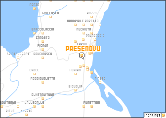 map of Paese Novu