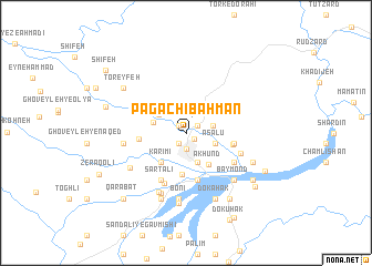 map of Pā Gachī Bahman