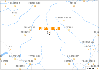 map of Pagerwojo