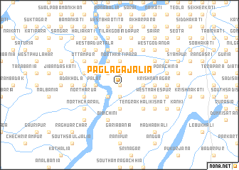 map of Pāgla Gajālia