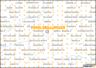 map of Pahala Bujjamuwa