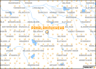 map of Pahala Hinukwewa
