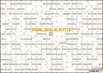 map of Pahalakalalpitiya