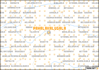 map of Pahala Kalugala