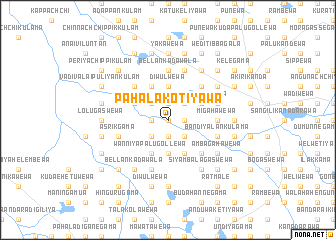 map of Pahala Kotiyawa