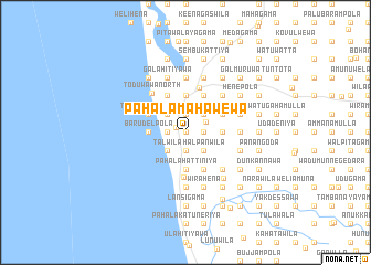 map of Pahala Mahawewa