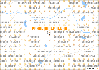 map of Pahala Walpaluwa