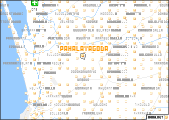 map of Pahalayagoda
