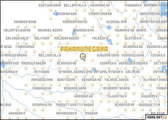 map of Pahamunegama