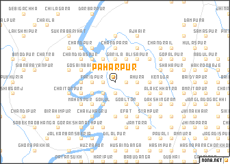 map of Pāhārpur