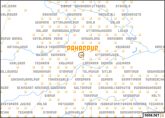 map of Pāhārpur