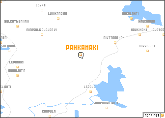map of Pahkamäki
