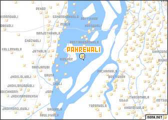 map of Pāhrewāli