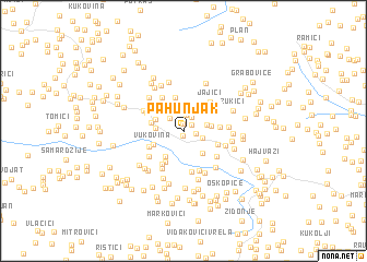 map of Pahunjak