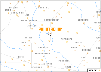 map of Páhutachom