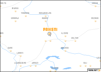 map of Paiķēni