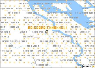 map of Pāikpāra Ichhākhāli
