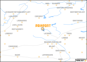 map of Paimpont