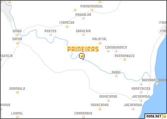 map of Paineiras