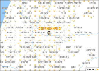 map of Pai-shih-hsia