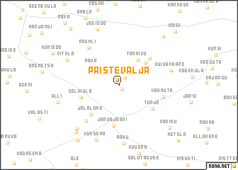 map of Paistevälja