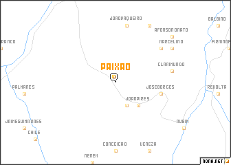 map of Paixão