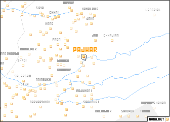 map of Pajwār
