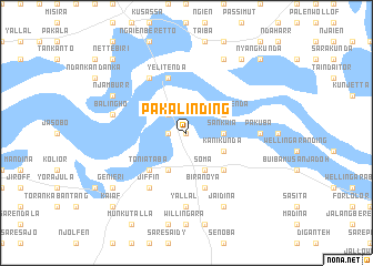 map of Pakali Nding