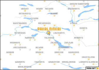 map of Pakalninkai