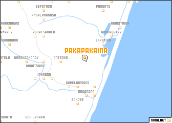 map of Pakapakaina