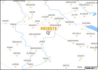 map of Pakaste