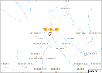 map of Pakejen