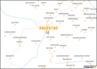 map of Pākestān