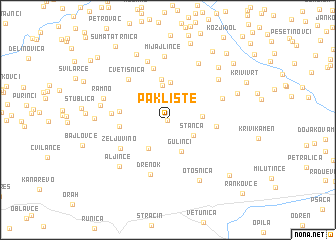 map of Paklište