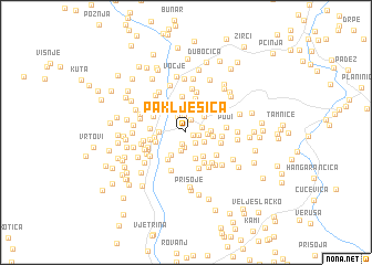 map of Paklješica
