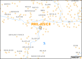 map of Paklješica