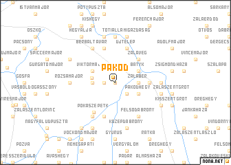 map of Pakod