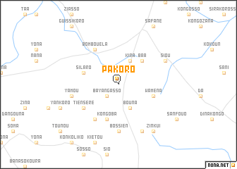 map of Pakoro