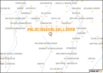 map of Palacio de Valdellorma