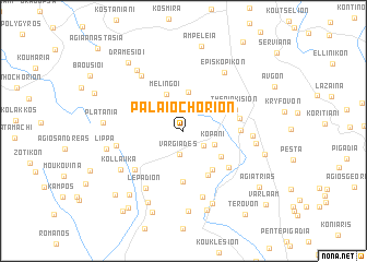 map of Palaiochórion