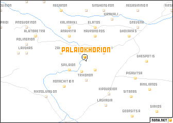 map of Palaiokhórion