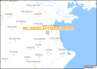 map of Palaión Eleftherochórion