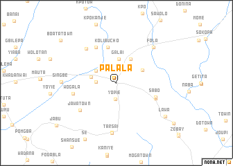 map of Palala