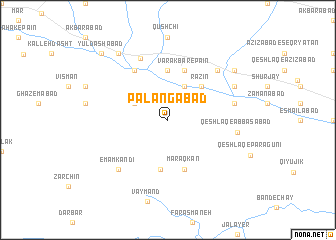 map of Palangābād