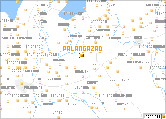 map of Palang Āzād