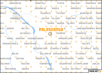 map of Pālās Kānda