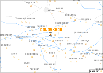map of Palas Khān