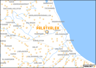 map of Palāţ Kaleh