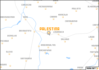 map of Palestina